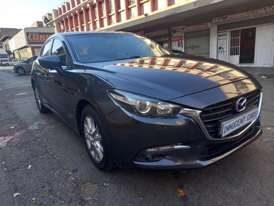 2017 MAZDA 3 HATCHBACK DYNAMIC 1.6 PETROL, AUTOMATIC, GREY COLOR, MILEAGE 79000KM
