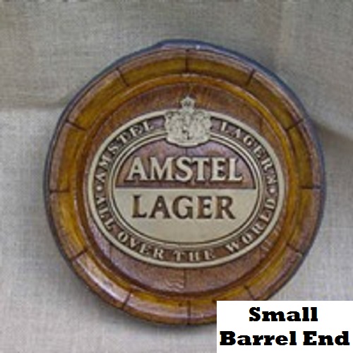 Amstel Premium Lager Gold Barrel Ends. Brand New Products.