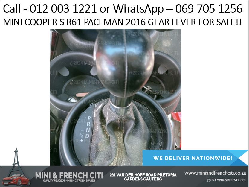 Mini Cooper S R61 Paceman 2016 Gear Lever Unit For Sale - OEM Shifter Assembly!! - Private Seller Mini Cooper S R61 Paceman 2016 Gear Lever Unit For Sale - OEM Shifter Assembly!! - Private Seller