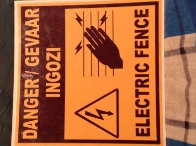 Electric Fence 'DANGER'sign boards X200