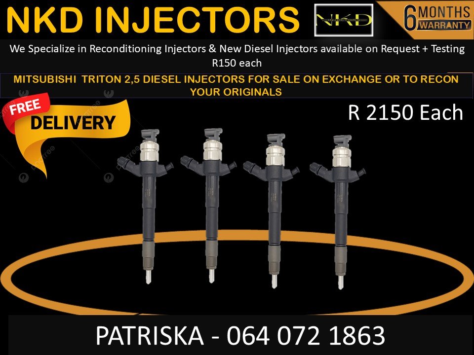 DIESEL INJECTORS FOR MITSUBISHI TRITON 2,5 FOR SALE - Private Seller DIESEL INJECTORS FOR MITSUBISHI TRITON 2,5 FOR SALE - Private Seller