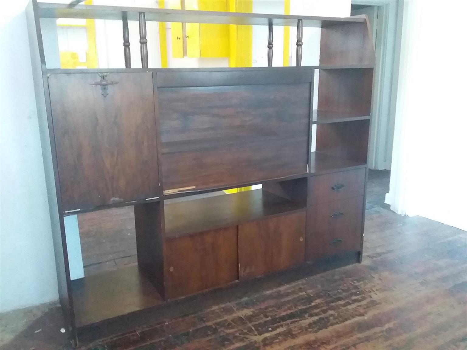 Antique wall unit