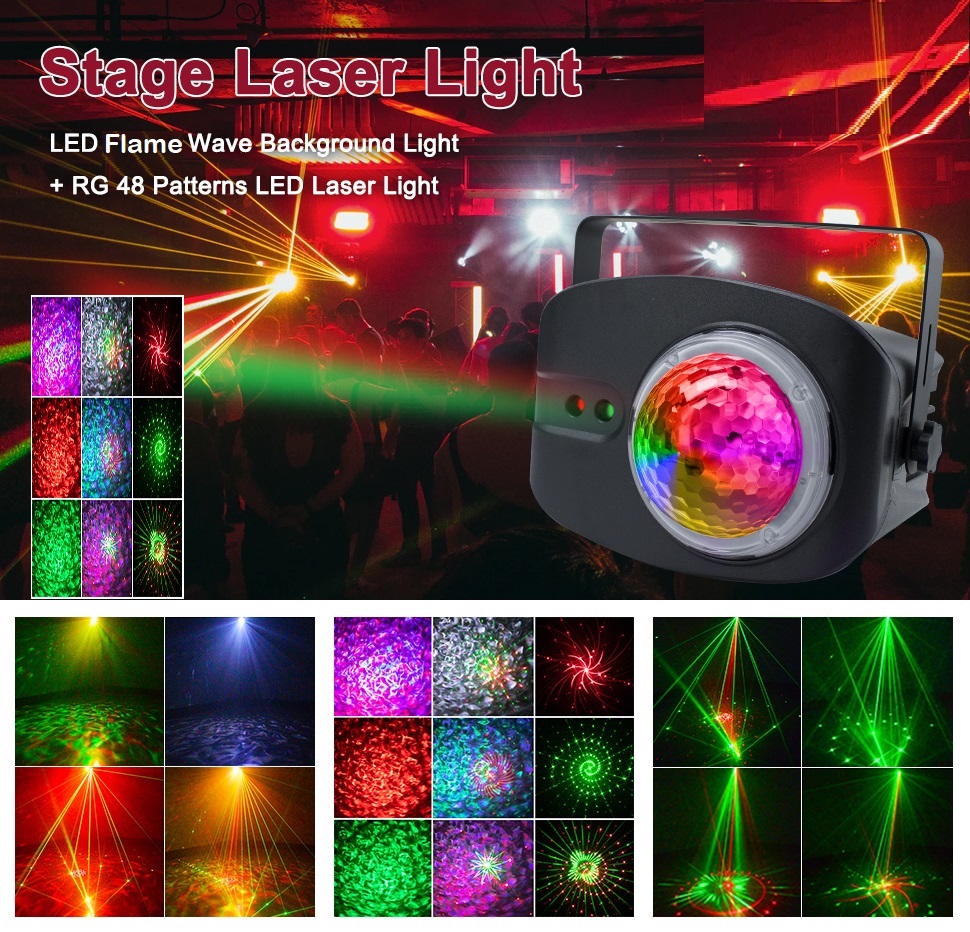 Disco Stage DJ Party Flame Laser LED Light. Stunning Spectacular Show. Ex-Demo.