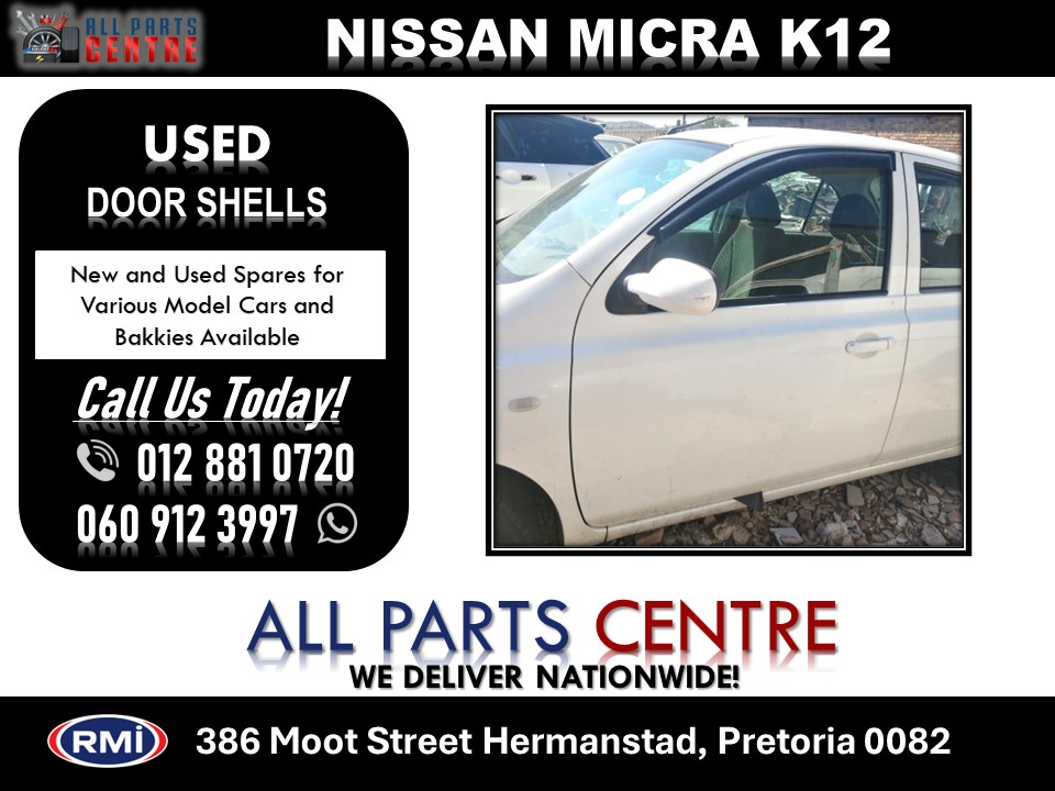 Nissan Micra Used White Door Shells for Sale