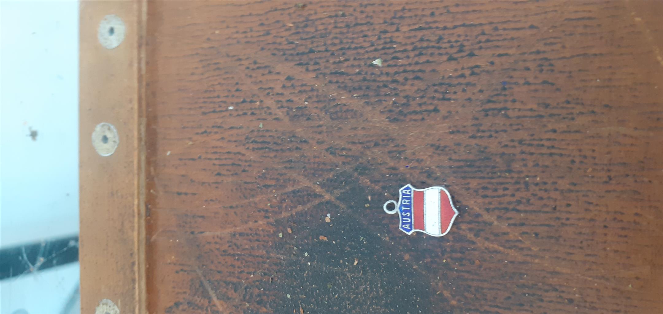 Vintage silver,enamel travel charms