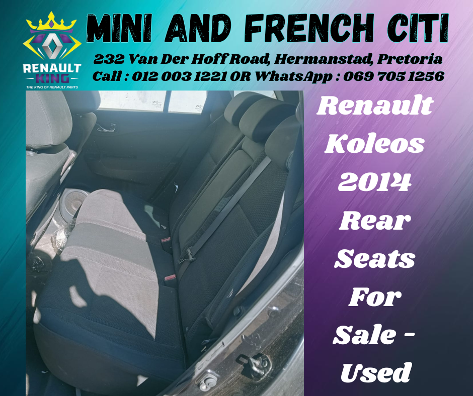 Renault Koleos 2014 Rear Seats For Sale - Quality Used Interior - Private Seller Renault Koleos 2014 Rear Seats For Sale - Quality Used Interior - Private Seller