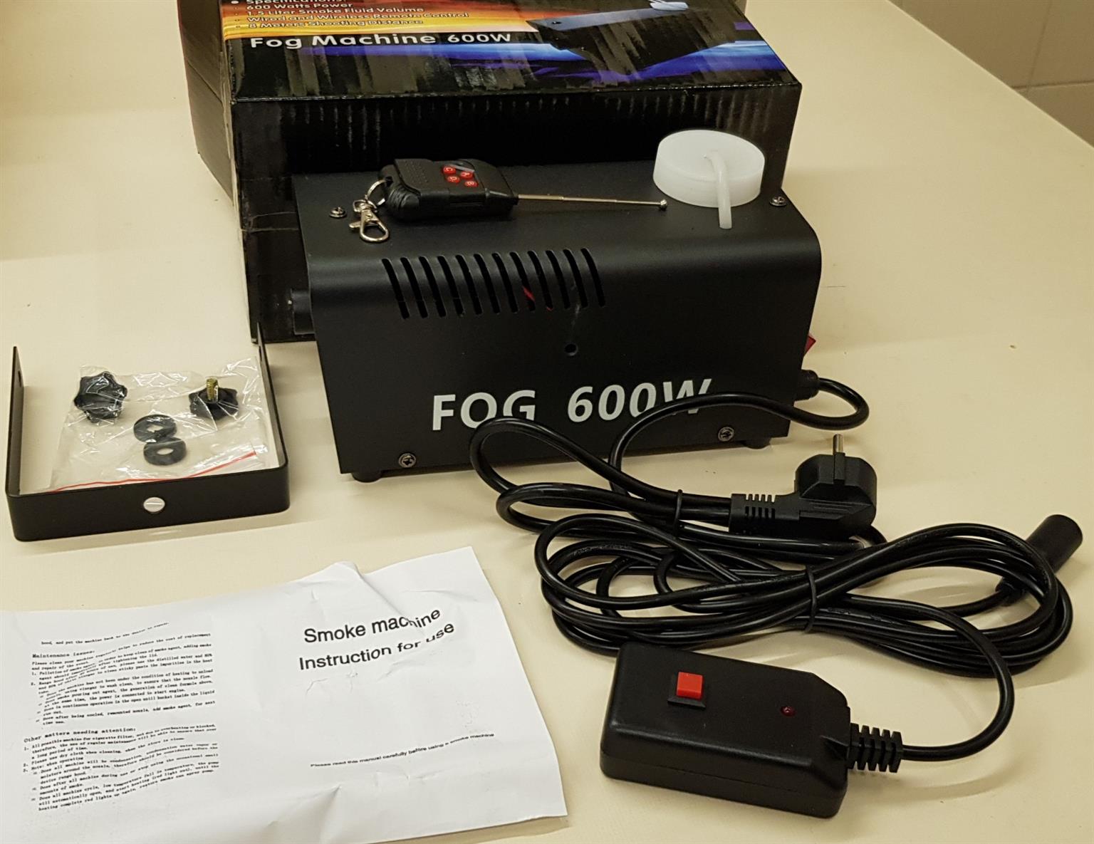 Smoke, Fog Machine 600W Heavy Duty, Compact & High Capacity. Brand New Products