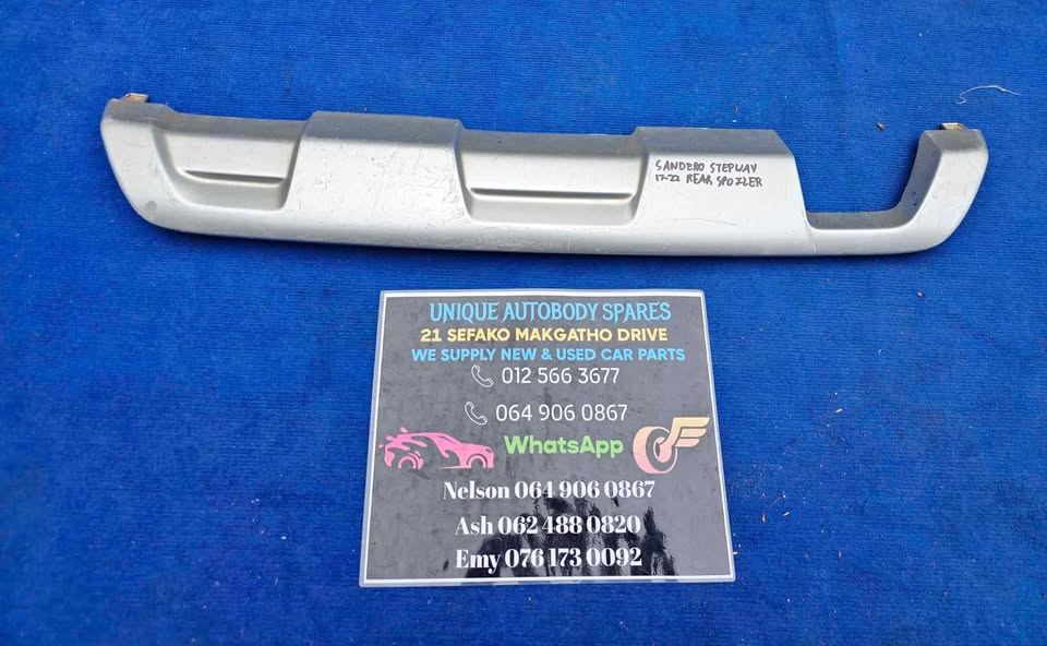 Renault Sandero Stepway Rear Bumper Spoiler Lip - Private Seller Renault Sandero Stepway Rear Bumper Spoiler Lip - Private Seller