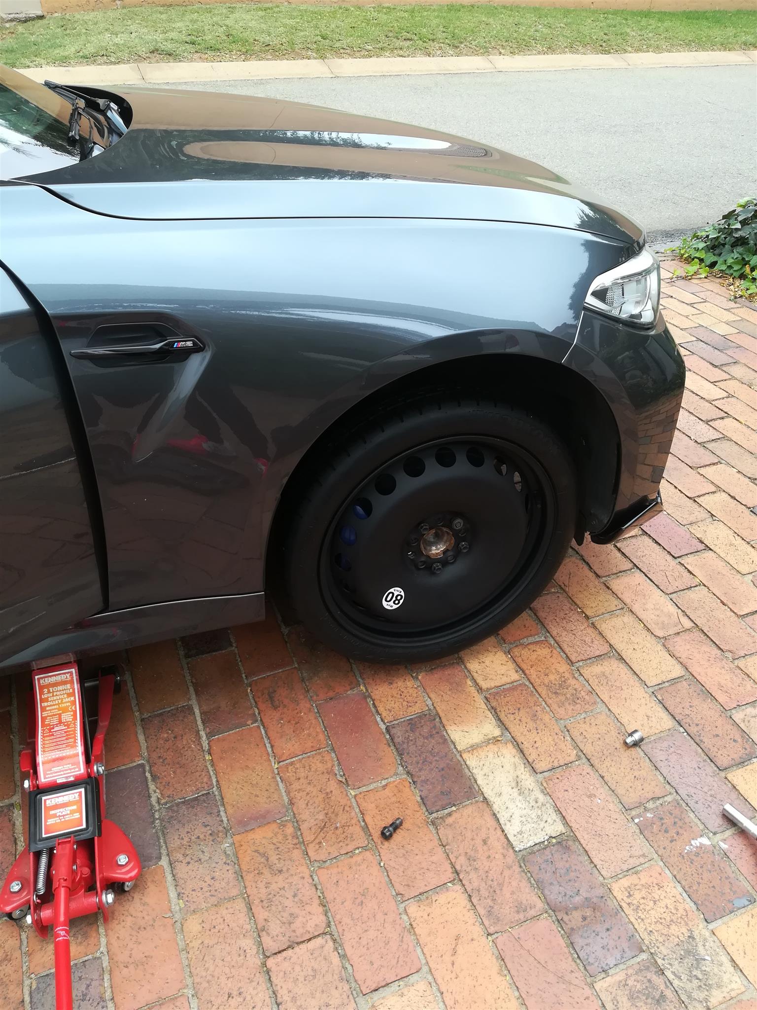 BMW M2 F87 19 inch Space Saving Spare Wheel clears M Brakes with Boot Cover and - Private Seller BMW M2 F87 19 inch Space Saving Spare Wheel clears M Brakes with Boot Cover and - Private Seller