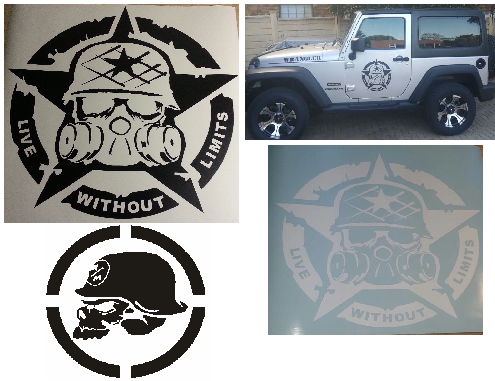 Jeep Limited edition wrangler gecko decals stickers graphics sets - Private Seller