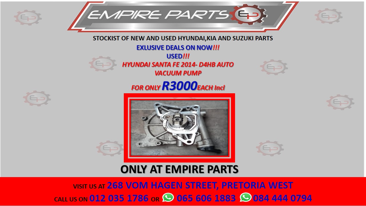 HYUNDAI SANTA FE 2014- D4HB AUTO VACUUM PUMP - Private Seller