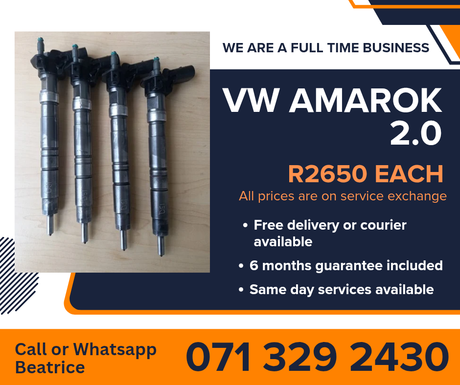 VW AMAROK 2.0 INJECTORS FOR SALE WITH WARRANTY - Private Seller VW AMAROK 2.0 INJECTORS FOR SALE WITH WARRANTY - Private Seller
