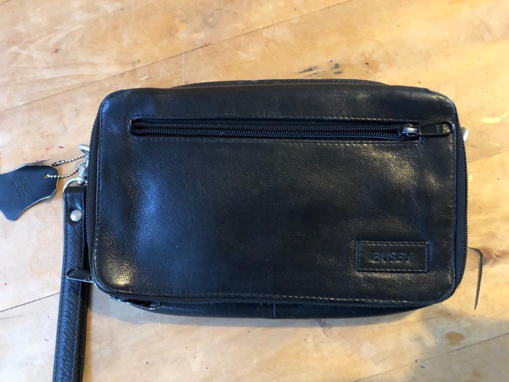 Busby Genuine Leather Large Clutch Bag - great Fathers Day gift idea!