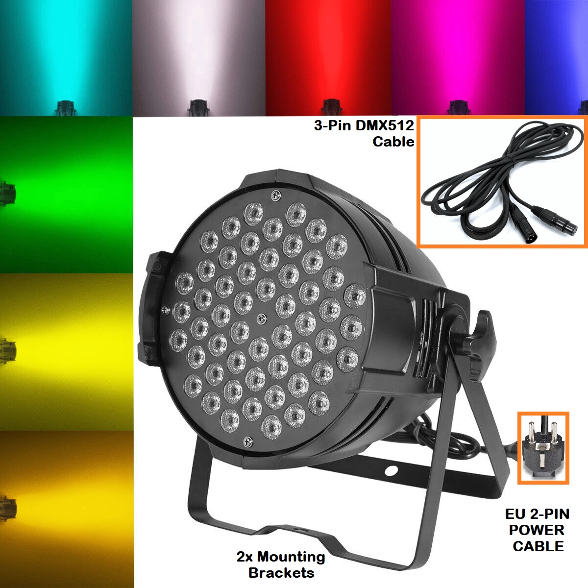 Professional Disco Stage DJ Party Wash LED Light DMX512 PARCAN RGBWA. Brand NEW Professional Disco Stage DJ Party Wash LED Light DMX512 PARCAN RGBWA. Brand NEW