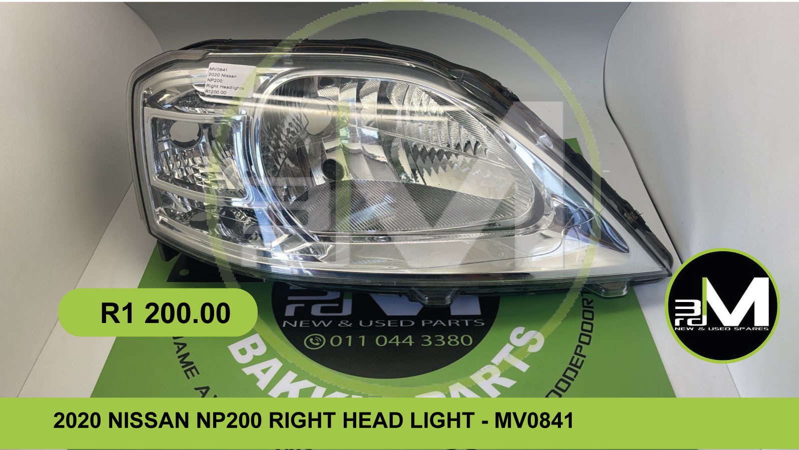2020 NISSAN NP200 RIGHT HEAD LIGHT - MV0841 - Private Seller 2020 NISSAN NP200 RIGHT HEAD LIGHT - MV0841 - Private Seller