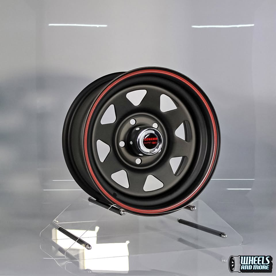14 inch black steel wheel