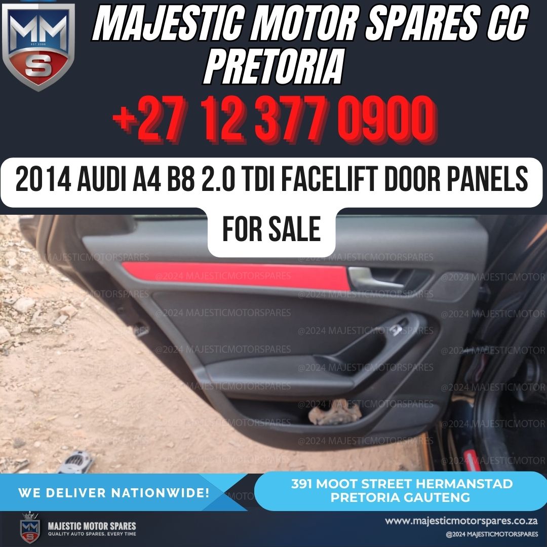 2014 Audi A4 B8 2.0 TDI Facelift Door Panels for Sale in Pretoria, Gauteng