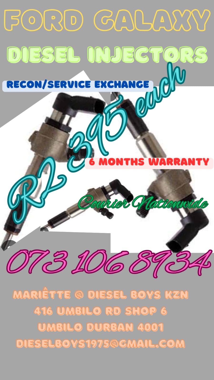 Ford Galaxy Diesel Injectors - Private Seller Ford Galaxy Diesel Injectors - Private Seller