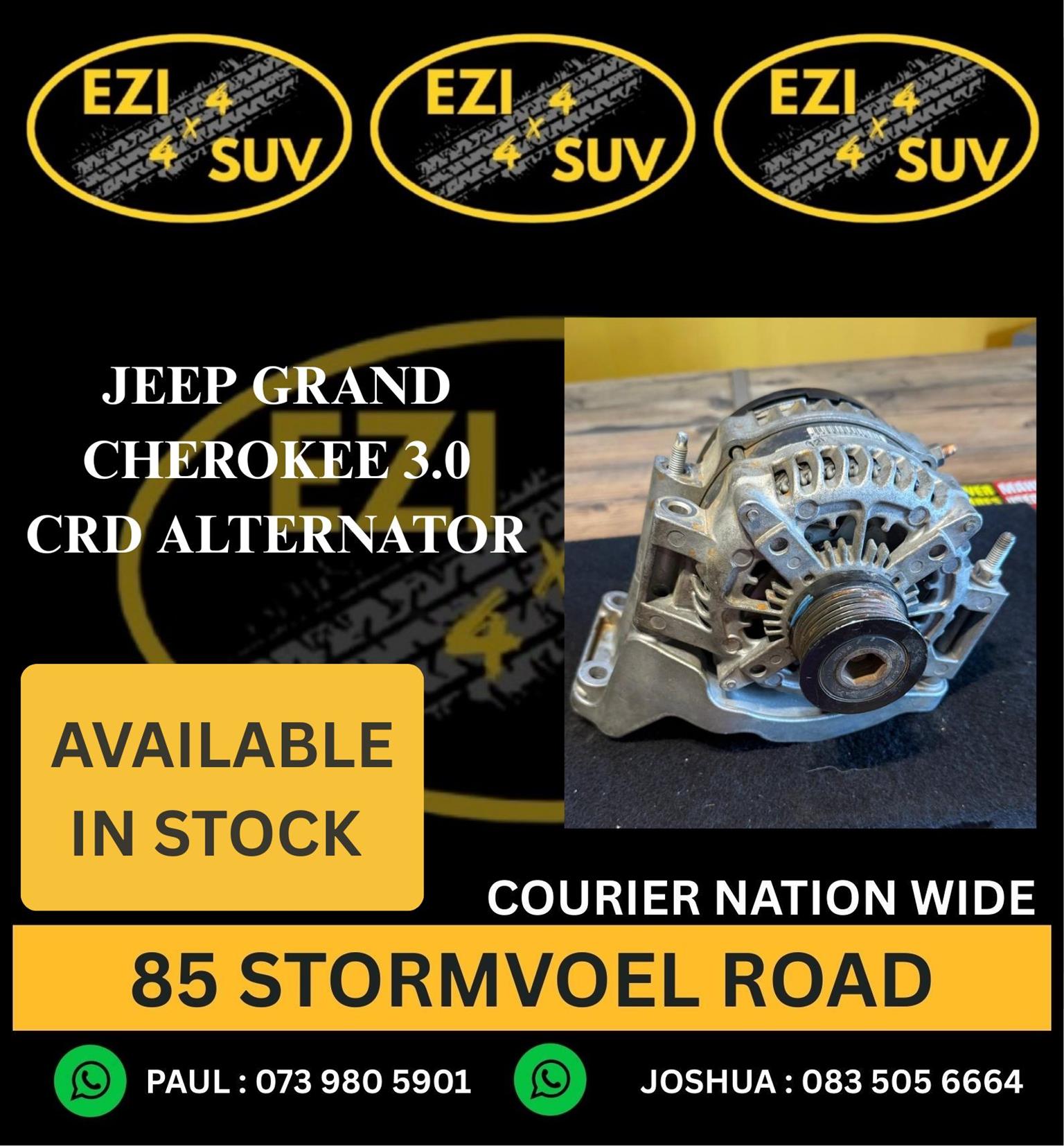 JEEP GRAND CHEROKEE 3.0 CRD ALTENATOR - Private Seller JEEP GRAND CHEROKEE 3.0 CRD ALTENATOR - Private Seller