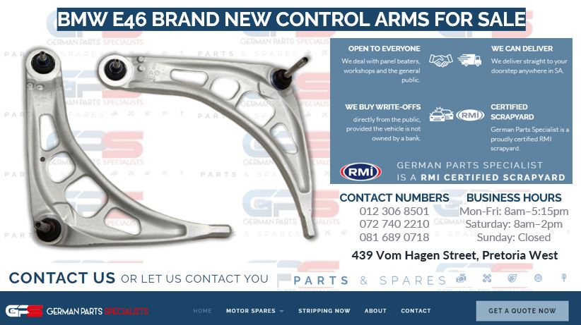 BMW E46 Brand New Control Arms for sale - Private Seller BMW E46 Brand New Control Arms for sale - Private Seller