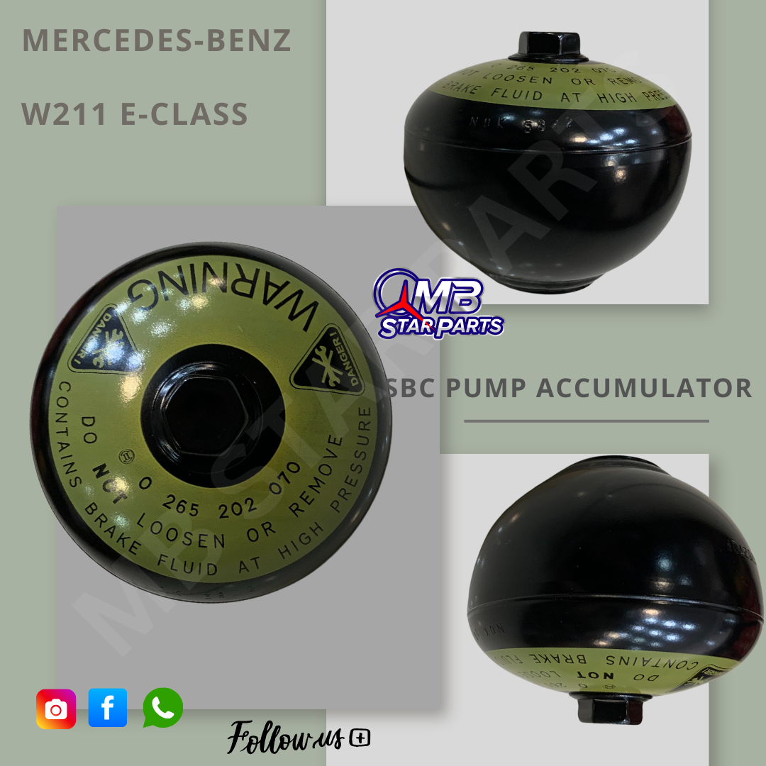 MERCEDES BENZ W211 E-CLASS SBC PUMP ACCUMULATOR - Private Seller