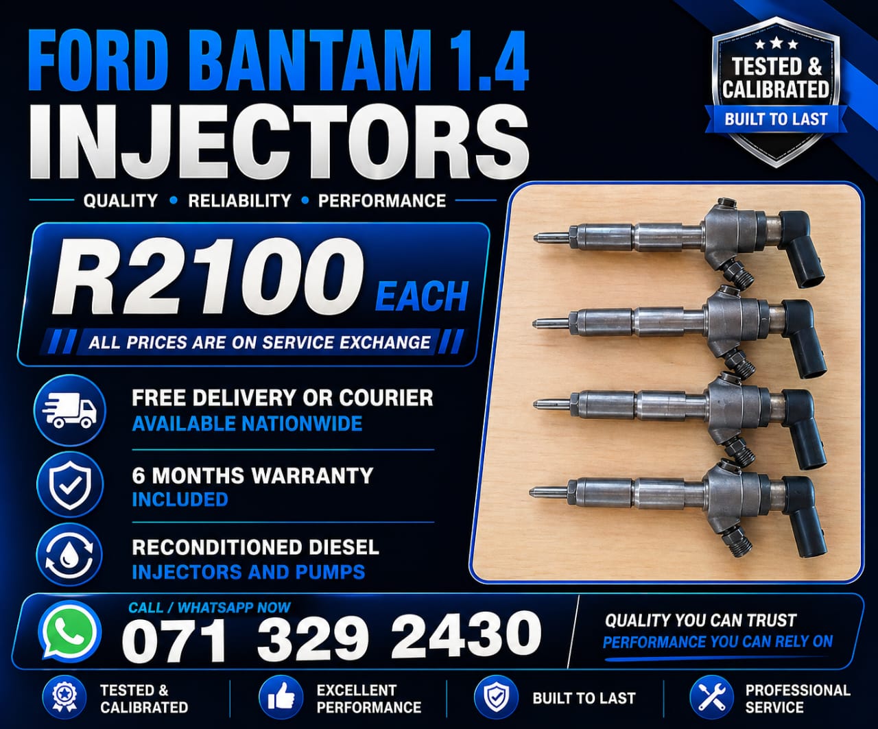 FORD BAMTAM 1.4 INJECTORS FOR SALE WITH WARRANTY - Private Seller FORD BAMTAM 1.4 INJECTORS FOR SALE WITH WARRANTY - Private Seller