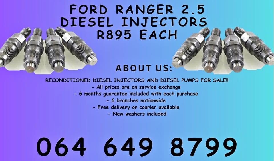 Ford Ranger 2.5 WL diesel injectors for sale 6 months warranty - Private Seller Ford Ranger 2.5 WL diesel injectors for sale 6 months warranty - Private Seller