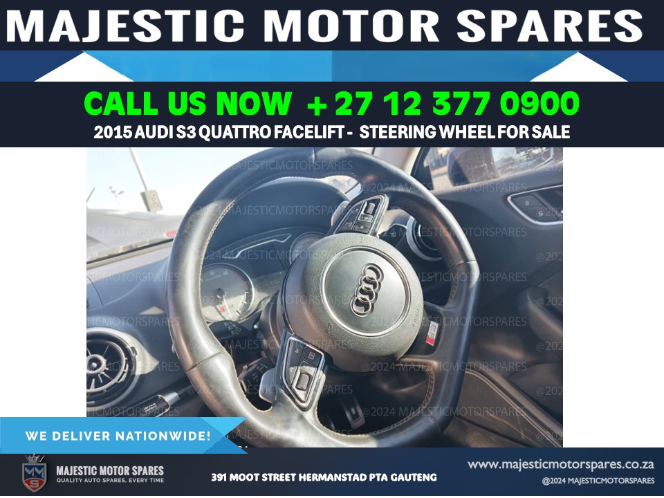 2015 Audi S3 Quattro Facelift car steering wheel for sale second hand - Private Seller 2015 Audi S3 Quattro Facelift car steering wheel for sale second hand - Private Seller