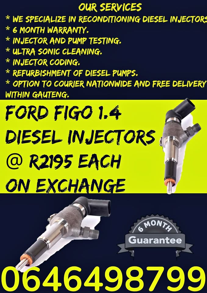 FORD FIGO 1.4 DIESEL INJECTORS FOR SALE ON EXCHANGE OR TO RECON - Private Seller FORD FIGO 1.4 DIESEL INJECTORS FOR SALE ON EXCHANGE OR TO RECON - Private Seller