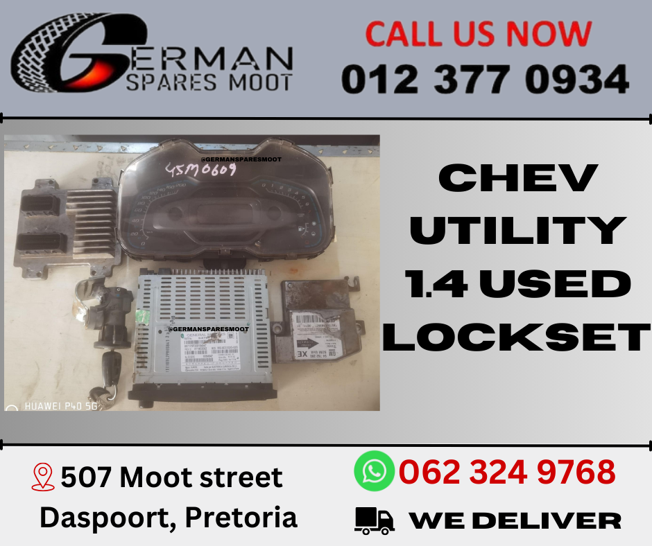 Chev Utility 1.4 Lockset (Used) - Private Seller Chev Utility 1.4 Lockset (Used) - Private Seller