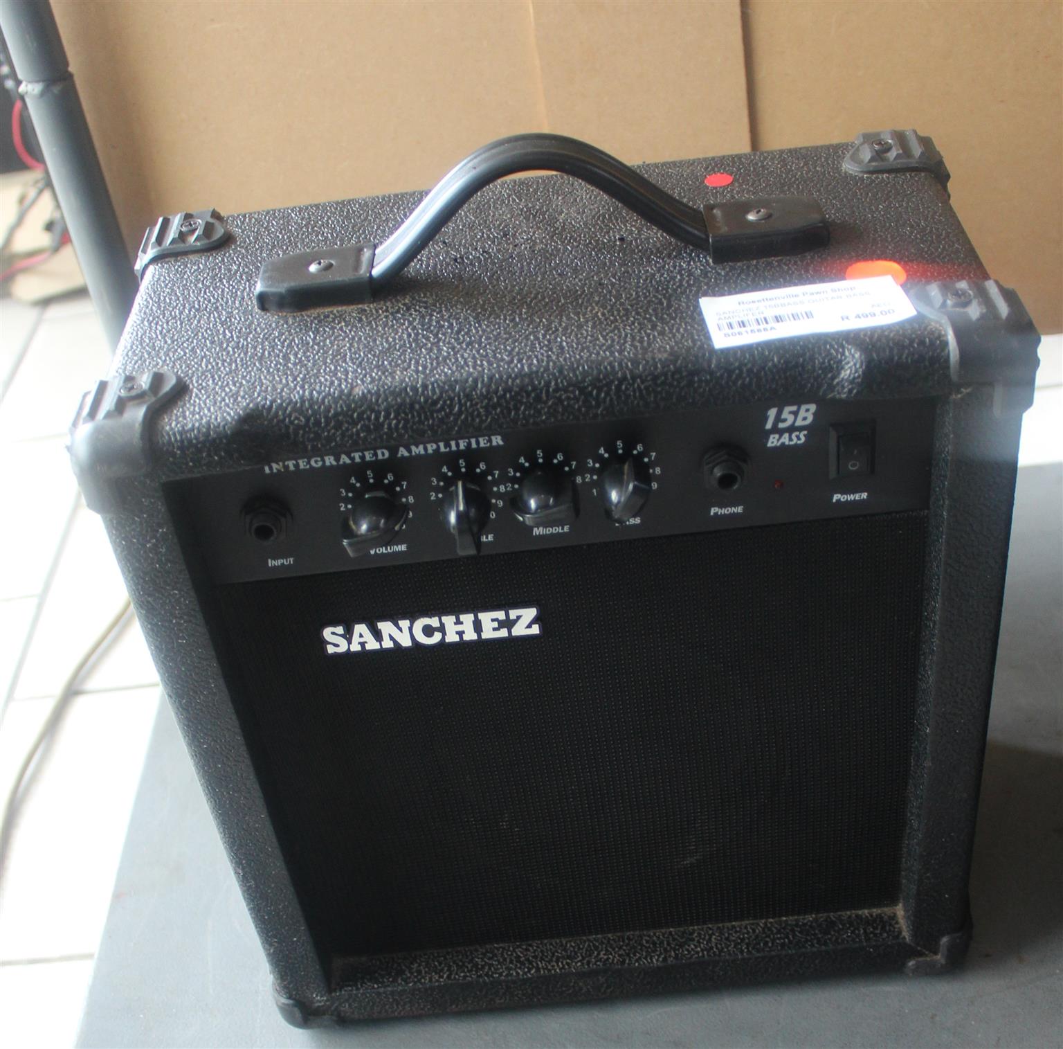 SANCHEZ 15BBASS GUITAR BASS AMPLIFIER S061588A SANCHEZ 15BBASS GUITAR BASS AMPLIFIER S061588A