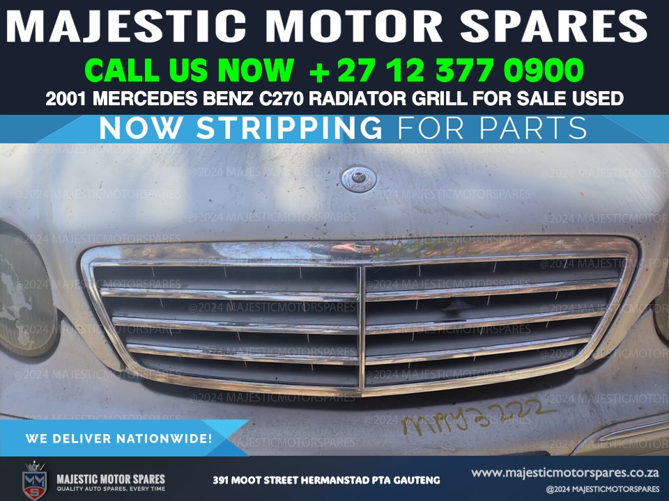 For Sale: Chrome Radiator Grill for 2001 Mercedes-Benz C270 CDI (Used) - Private Seller For Sale: Chrome Radiator Grill for 2001 Mercedes-Benz C270 CDI (Used) - Private Seller