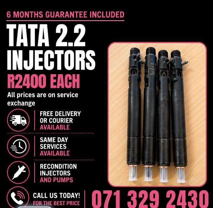 TATA 2.2 INJECTORS FOR SALE WITH WARRANTY - Private Seller TATA 2.2 INJECTORS FOR SALE WITH WARRANTY - Private Seller