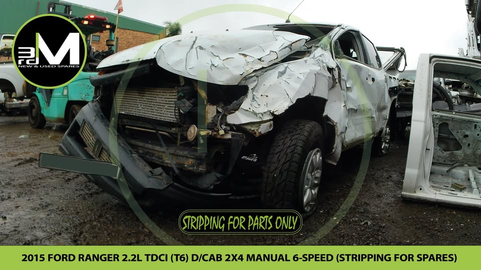 2015 FORD RANGER 2.2L TDCi T6 DOUBLE CAB 4X2 MANUAL 6 SPEED  (STRIPPING FOR PARTS) MV0716