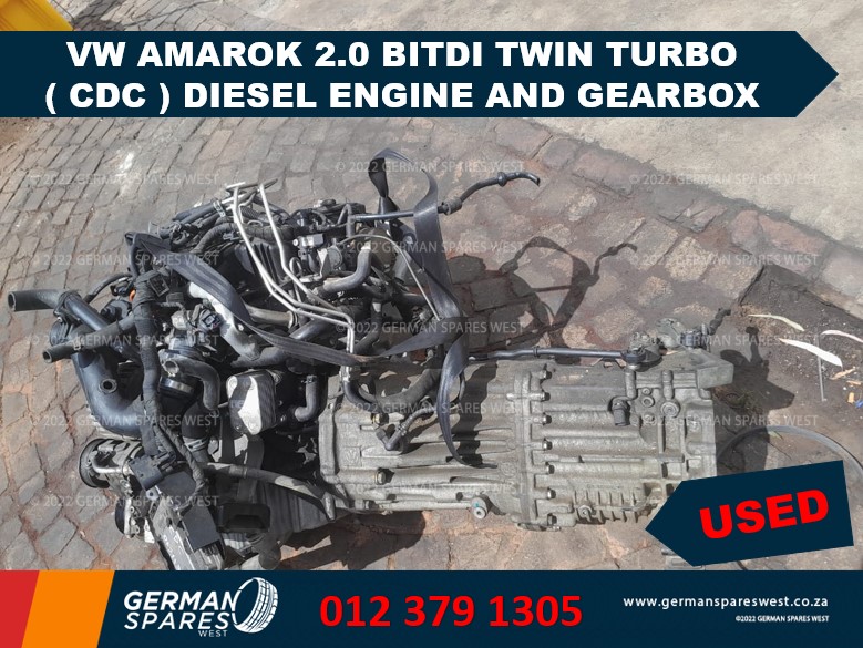VW AMAROK 2.0 ( CDC ) BITDI TWIN TURBO DIESEL ENGINE AND GEARBOX - Private Seller VW AMAROK 2.0 ( CDC ) BITDI TWIN TURBO DIESEL ENGINE AND GEARBOX - Private Seller