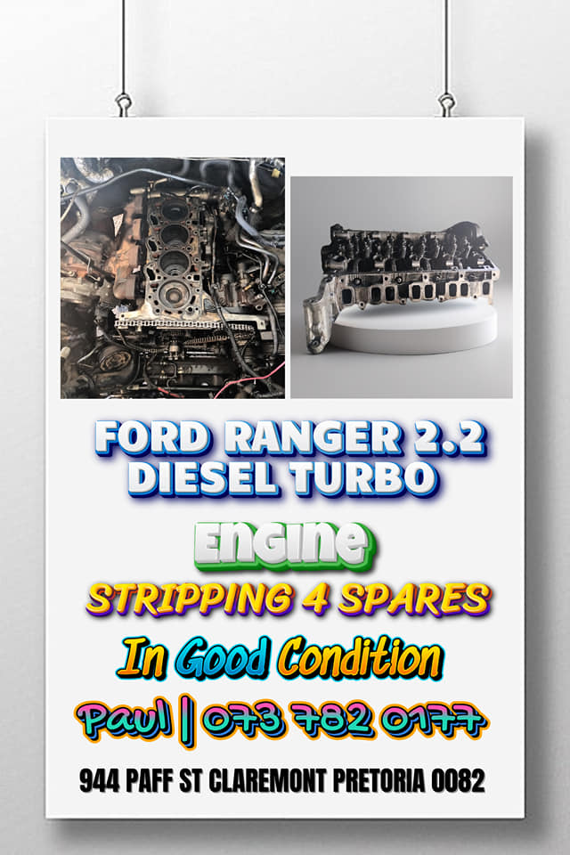 Ford ranger 2.2 diesel turbo engine stripping for spares Call or WhatsApp me - Private Seller Ford ranger 2.2 diesel turbo engine stripping for spares Call or WhatsApp me - Private Seller