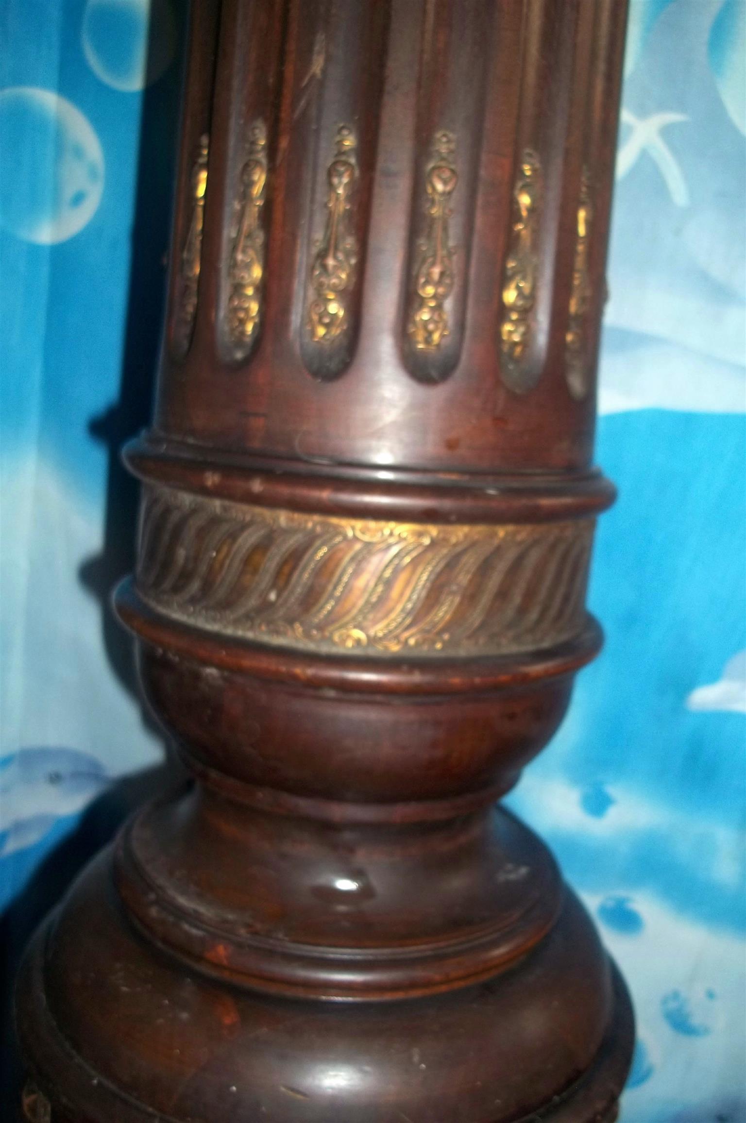 Antique Pedestal /Antique Clock Face