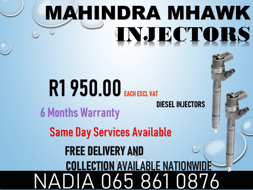 MAHINDRA MHAWK 2.2 DIESEL INJECTORS FOR SALE - Private Seller MAHINDRA MHAWK 2.2 DIESEL INJECTORS FOR SALE - Private Seller