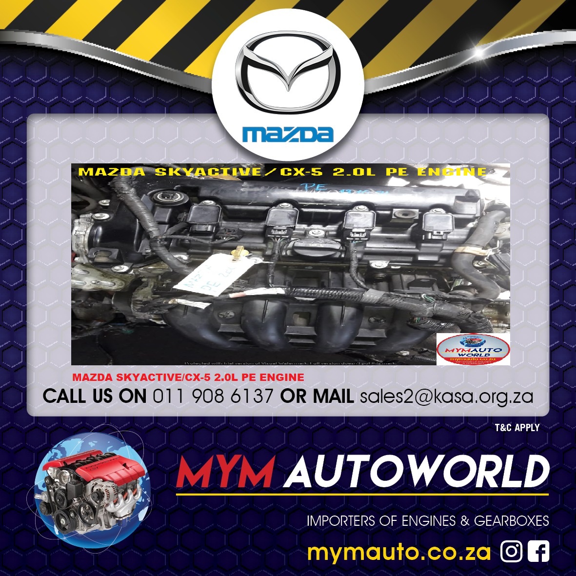 MAZDA SKYACTIVE CX-5 2.0 PE ENGINE FOR SALE - Private Seller MAZDA SKYACTIVE CX-5 2.0 PE ENGINE FOR SALE - Private Seller