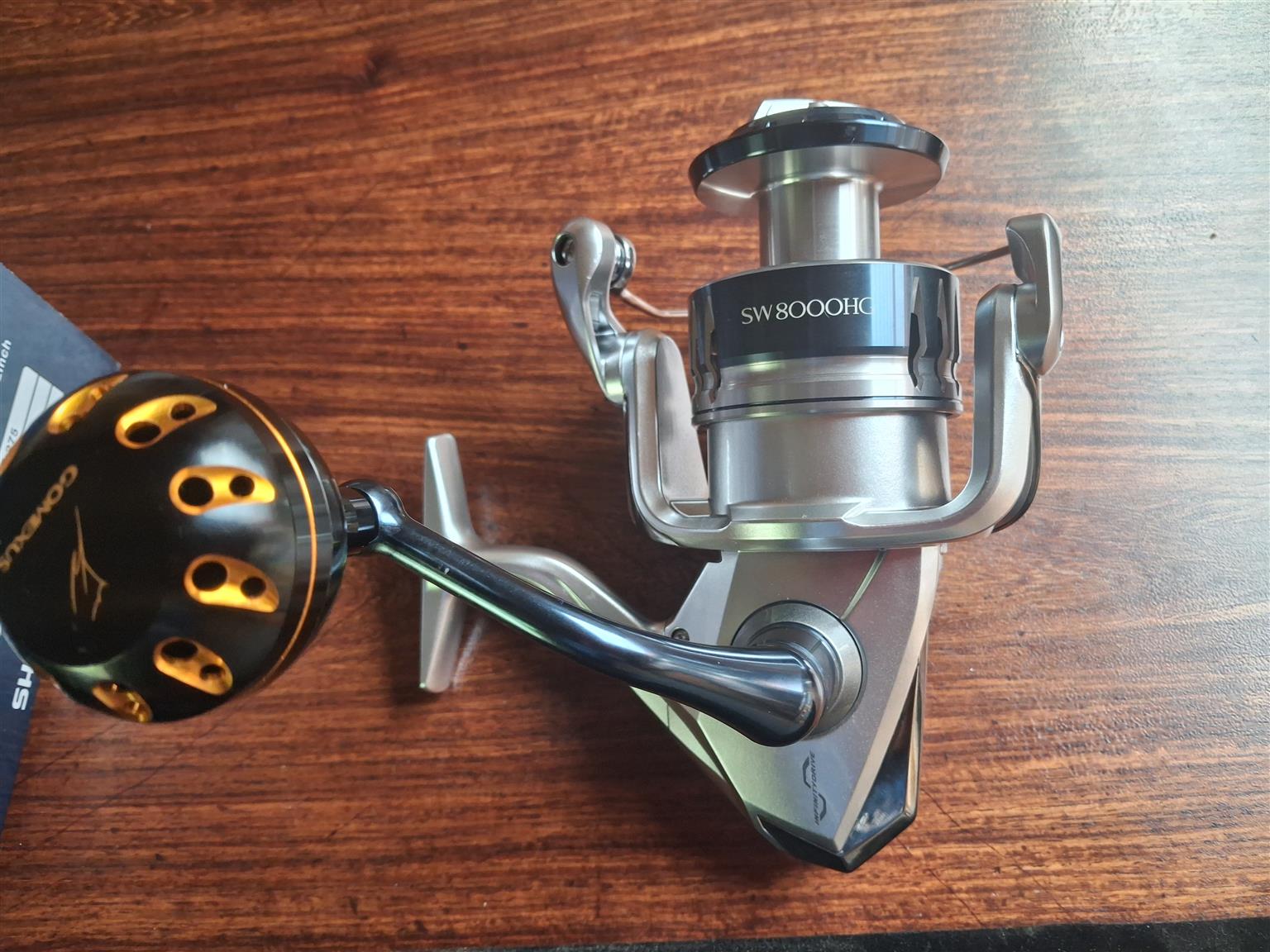Saragosa SW 8000 fishing reels with Gomexus power handle | Junk Mail ...