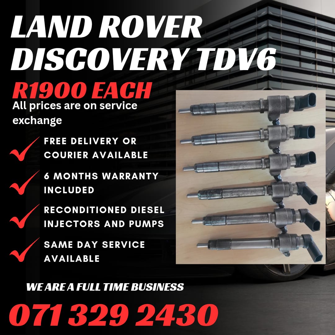 LAND ROVER DISCOVERY TDV6 INJECTORS FOR SALE WITH WARRANTY - Private Seller LAND ROVER DISCOVERY TDV6 INJECTORS FOR SALE WITH WARRANTY - Private Seller