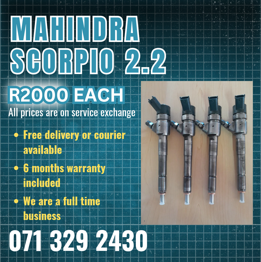 MAHINDRA SCORPIO DIESEL INJECTORS FOR SALE WITH WARRANTY - Private Seller MAHINDRA SCORPIO DIESEL INJECTORS FOR SALE WITH WARRANTY - Private Seller