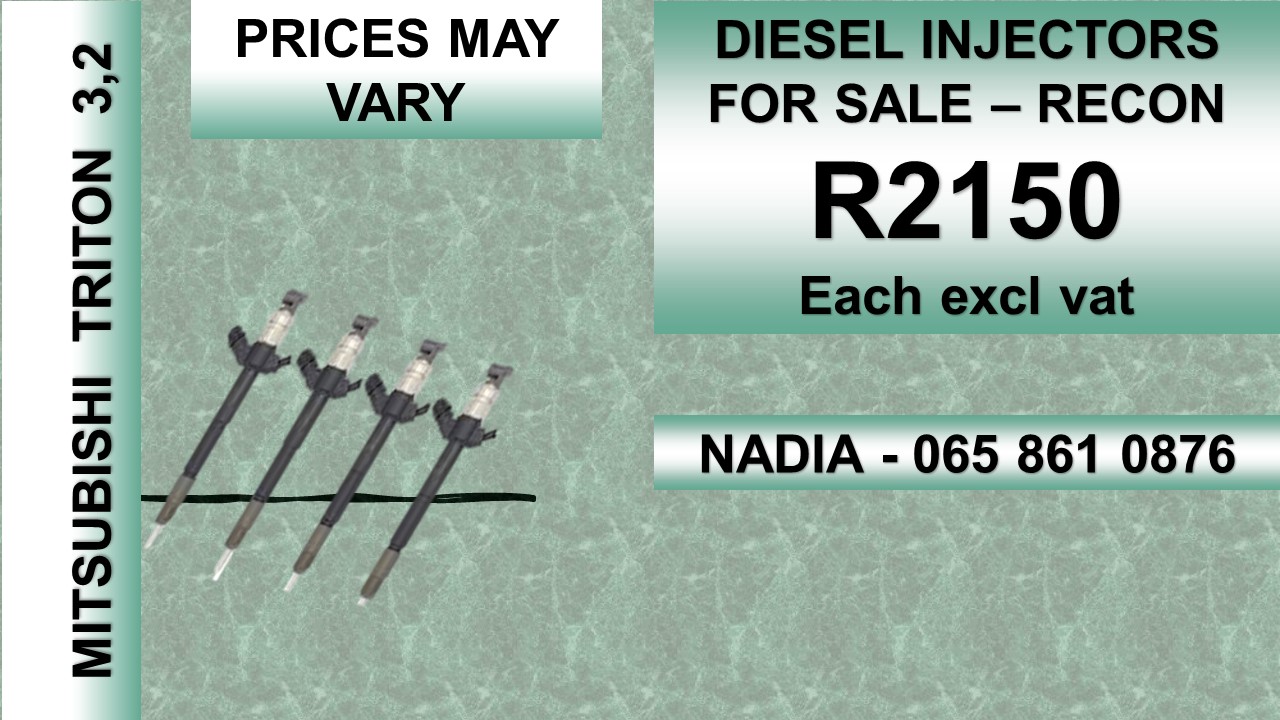 MITSUBISHI TRITON 3.2 DIESEL INJECTORS FOR SALE OR TO RECON NATIONWIDE - Private Seller MITSUBISHI TRITON 3.2 DIESEL INJECTORS FOR SALE OR TO RECON NATIONWIDE - Private Seller