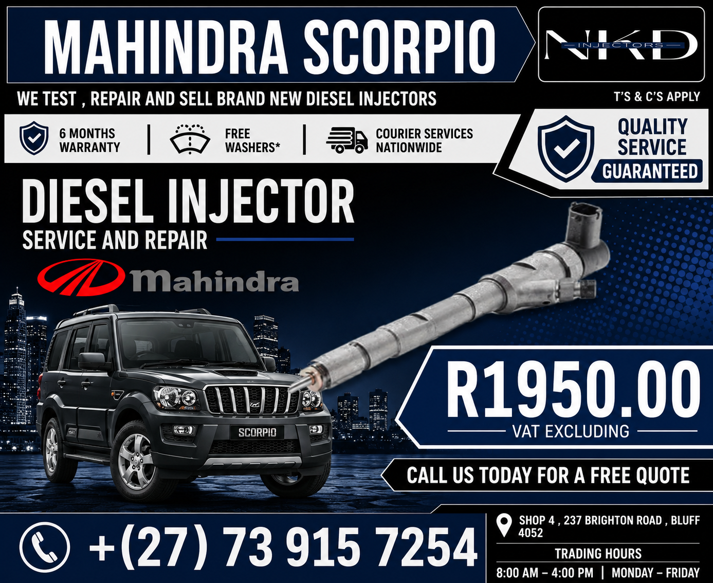 For_A_Mahindra_Scorpio_Injectors - Private Seller For_A_Mahindra_Scorpio_Injectors - Private Seller
