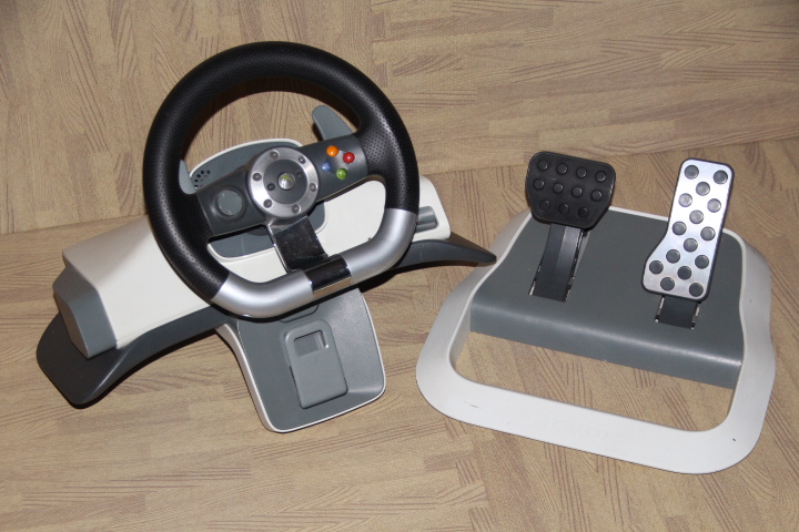 xbox 360 steering wheel and pedals for sale