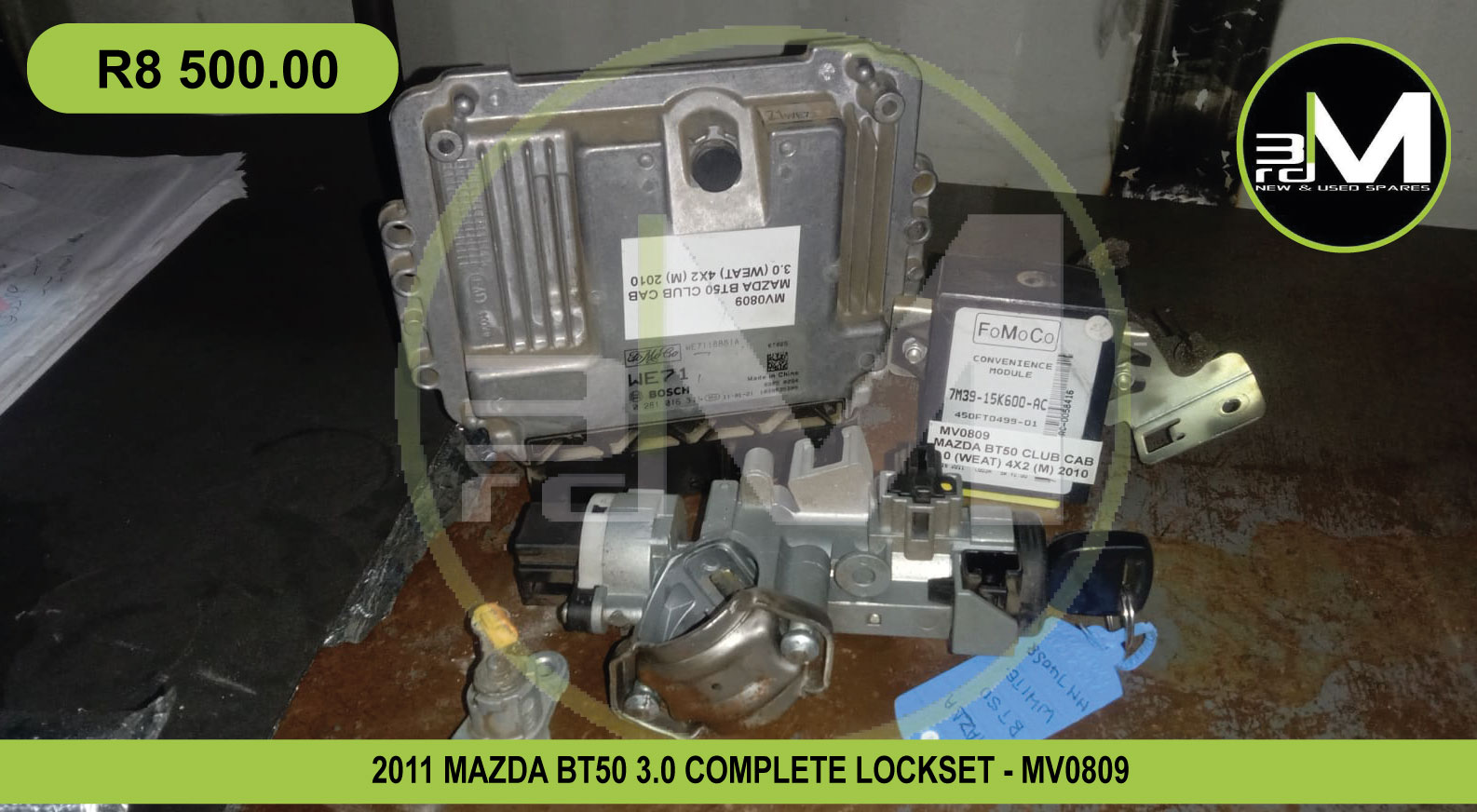 2011 MAZDA BT50 3.0 COMPLETE LOCKSET - Private Seller 2011 MAZDA BT50 3.0 COMPLETE LOCKSET - Private Seller