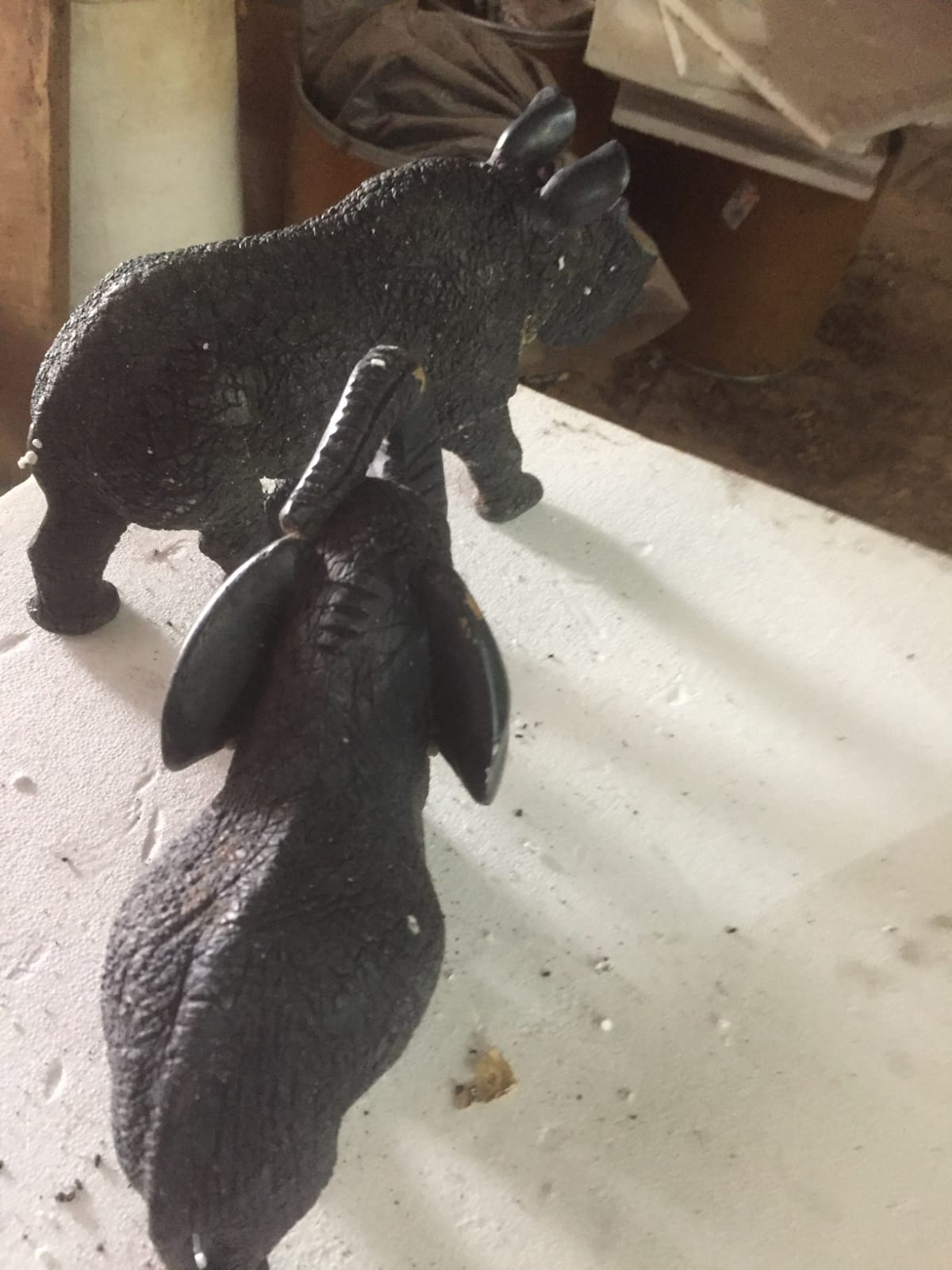 Soapstone african wildlife ornaments.
