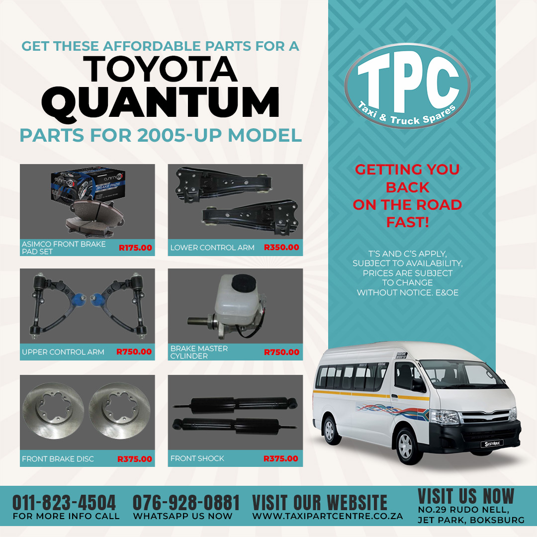 Get parts for a Toyota Quantum 2005-UP Model. - Private Seller