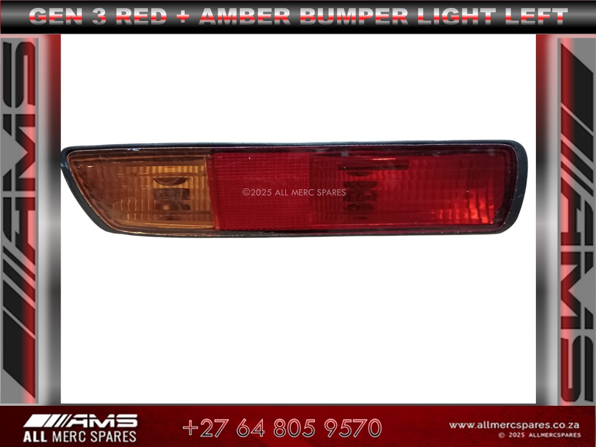 NEW MITSUBISHI PAJERO GEN 3 RED + AMBER BUMPER LIGHT LEFT - Private Seller NEW MITSUBISHI PAJERO GEN 3 RED + AMBER BUMPER LIGHT LEFT - Private Seller