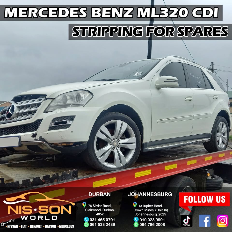 MERCEDES BENZ ML320 CDI STRIPPING FOR SPARES